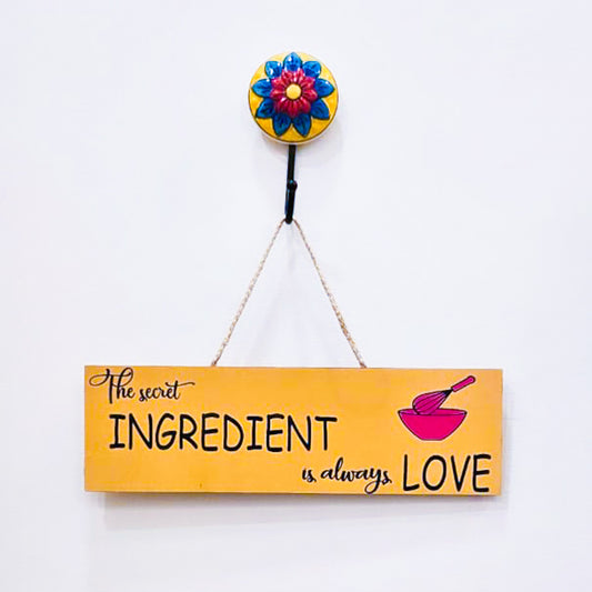 The Secret Ingredient Is Always Love | Wall Hanging