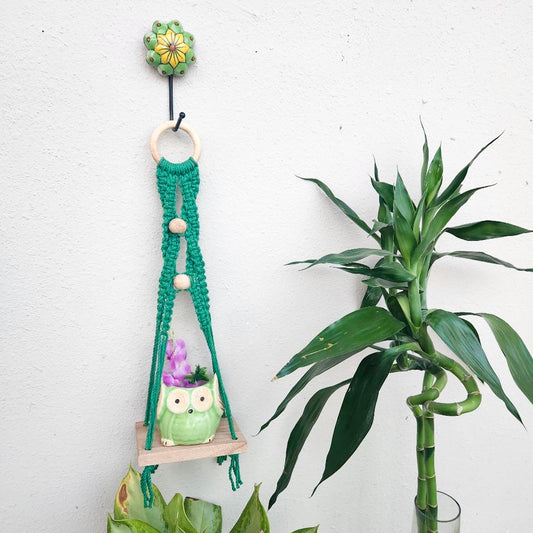Macrame Shelf | Green