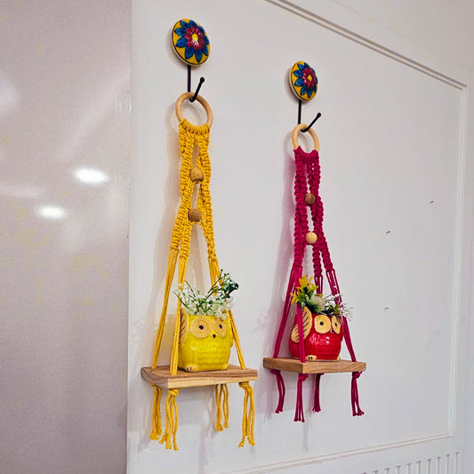 Boho Macrame Shelves 1