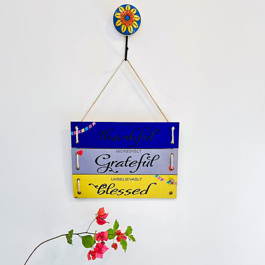 Thankful, Grateful, Blessed | Three Plank Hanging