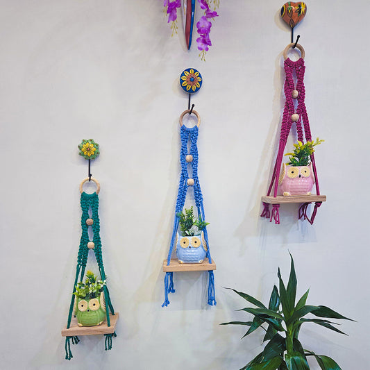Boho Macrame Beads Shelves