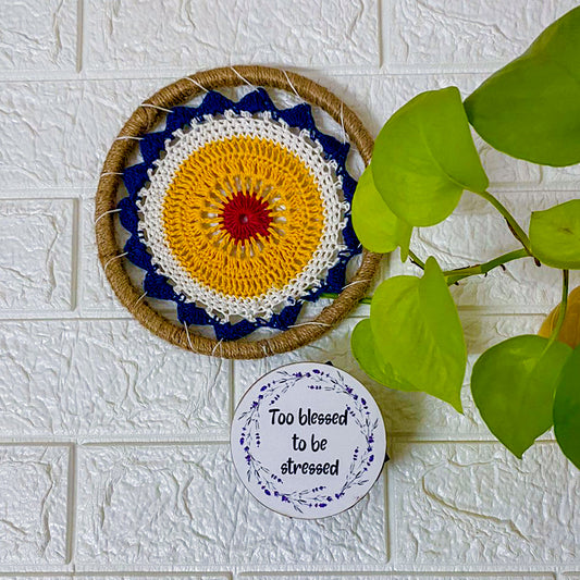 Too Blessed To Be Stressed | Round Magnet