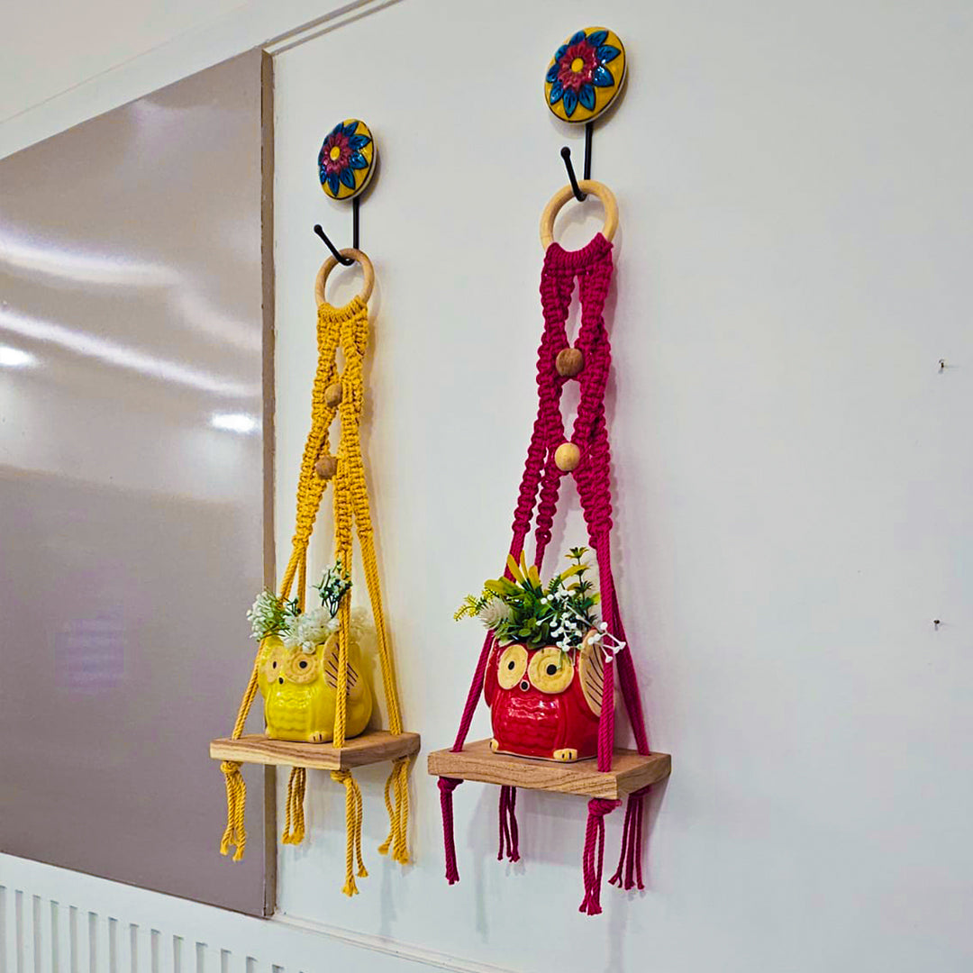 Boho Macrame Shelves 1