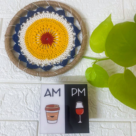 AM PM | Square Magnet