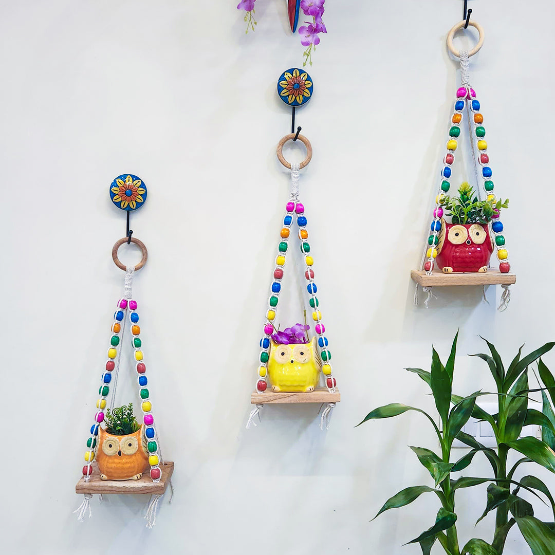 Beaded Boho Shelves | Set of 3