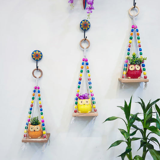 Beaded Boho Shelves | Set of 3