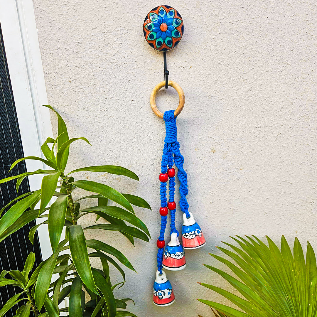 Macrame Bell | Blue