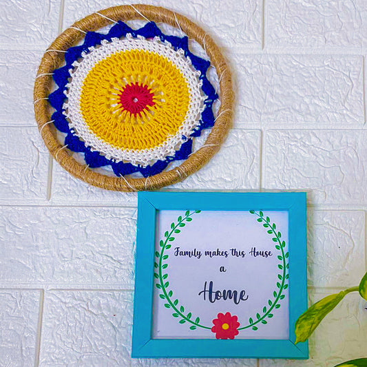 Family Makes The House A Home | Blue