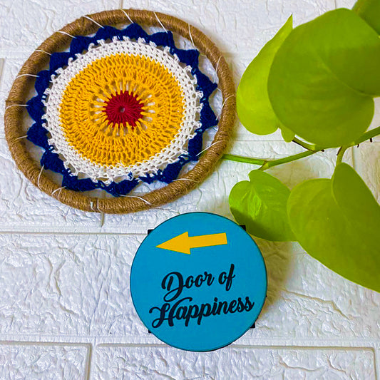 Door Of Happiness | Round Magnet