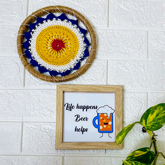 Life Happens Beer Helps | Wood