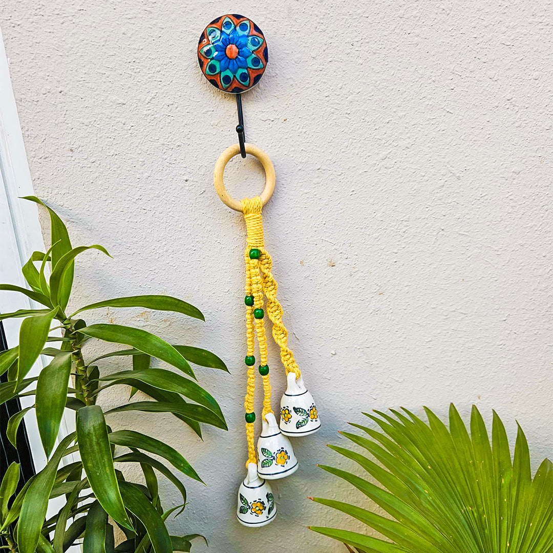 Macrame Bell | Yellow & Green
