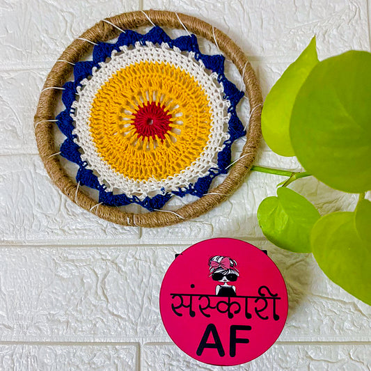 Sanskari AF | Round Magnet