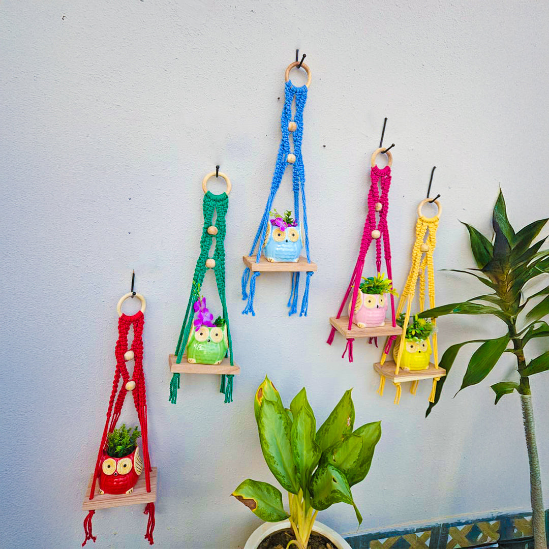 Boho Macrame Shelves (Set of 5)