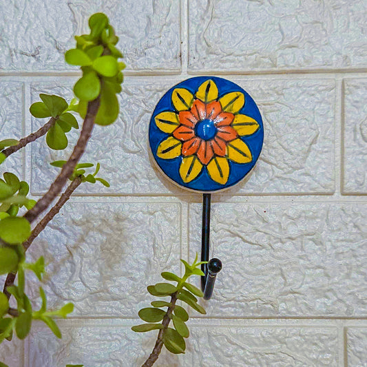 Ceramic Hook | Yellow Flower