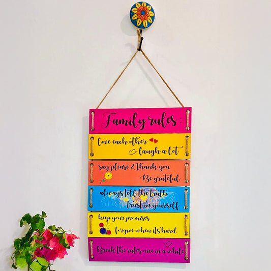 Family Rules | Six Plank Hanging