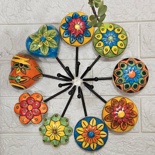 Ceramic Hooks Combo | Set of 9