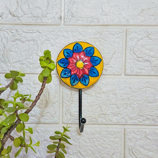 Ceramic Hook | Blue Flower