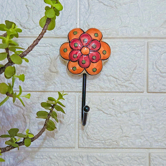 Ceramic Hook | Pink Flower