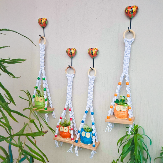 Infinity Macrame Shelves | Set of 4