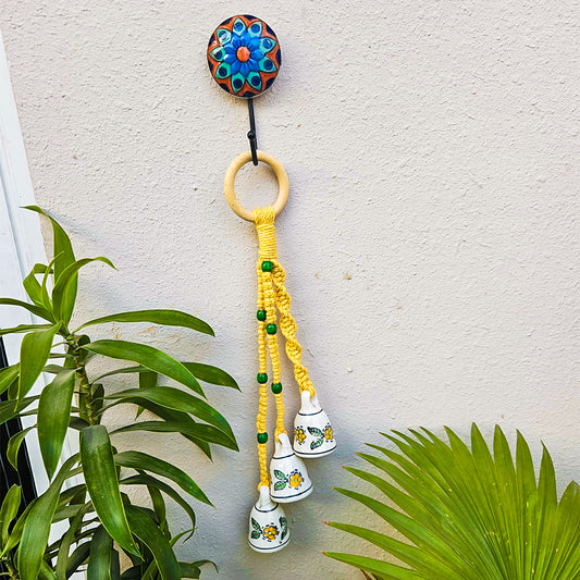 Macrame Bell | Yellow & Green