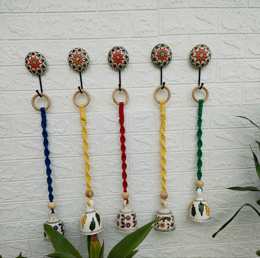 Ceramic Macrame bells | Set of 5